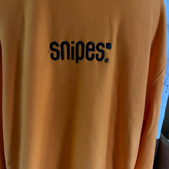 NWT SNIPES BRIGHT ORANGE HOODIE - Picture 2 of 6